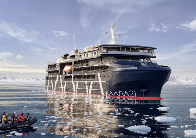 Magellan Discoverer Antarctic ship render CGI 