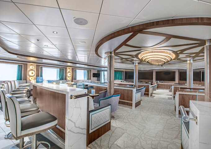 Lecture room on Ocean Victory, Antarctic cruise ship, Antarctica
