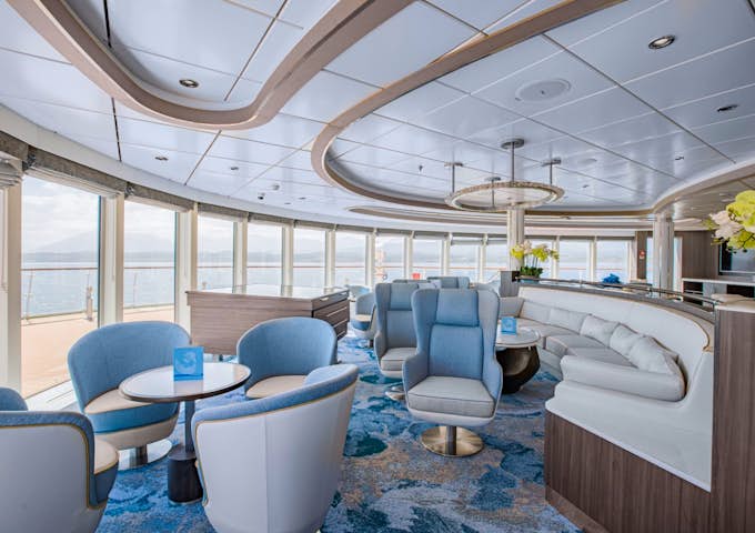 Observation lounge on Ocean Victory, Antarctic cruise ship, Antarctica