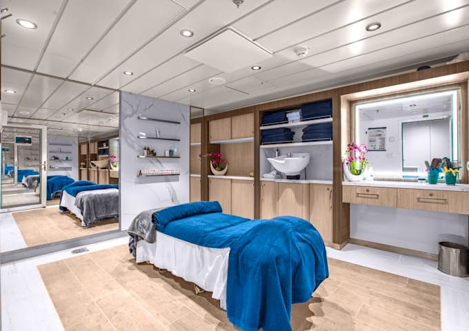 Polar spa on Ocean Victory, Antarctic cruise ship, Antarctica
