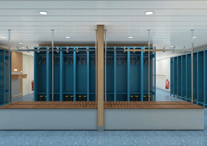 The Antarctic ship Douglas Mawson's Mudroom in CGI