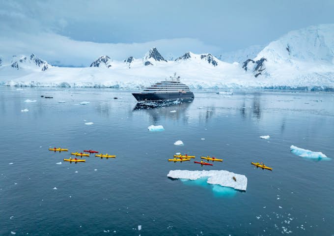 Kayaking from the Scenic Eclipse