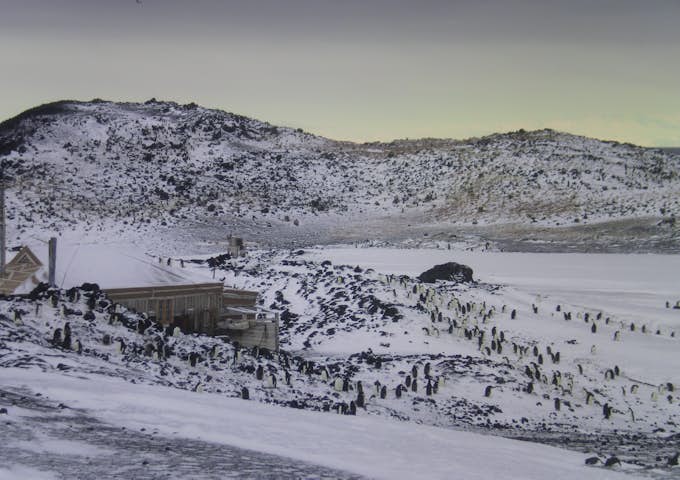 Shackleton's Nimord Hut at Cape Royds on Ross Island in the Ross Sea