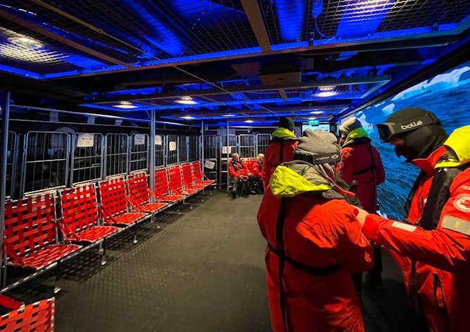 Roald Amundsen's expedition mudroom in Antarctica 