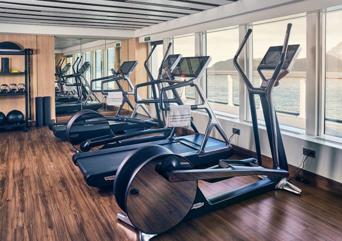 Gym and fitness centre onboard NG Endurance, Antarctic Vessel