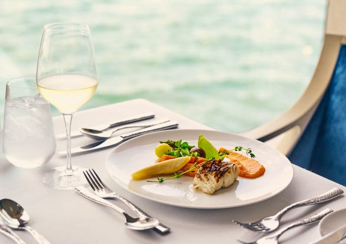 Typical meal onboard NG Endurance, Antarctic Vessel