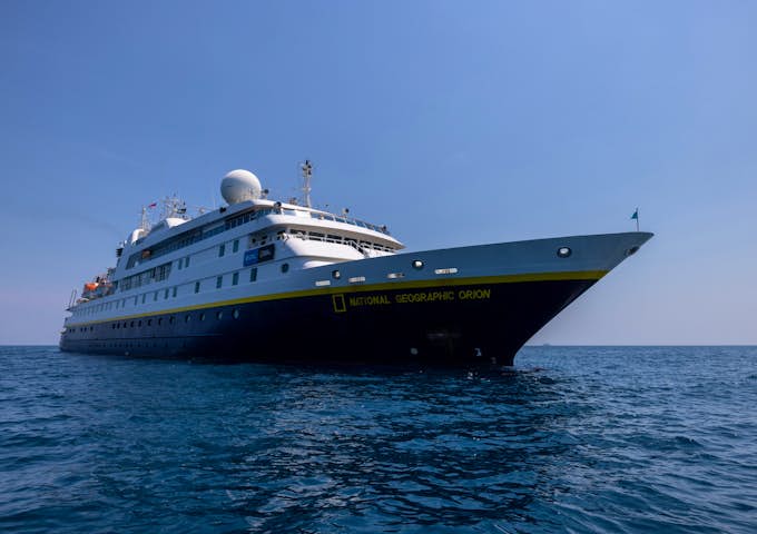 The Antarctic National Geographic Orion exterior 