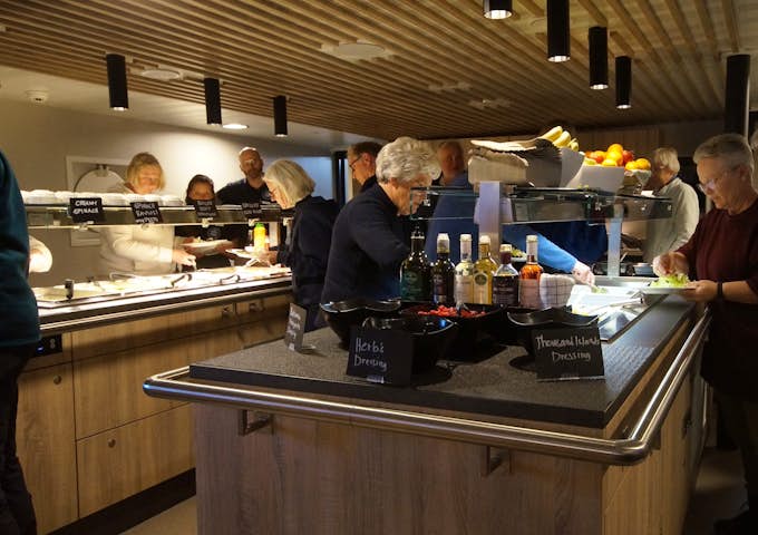 The Plancius buffet