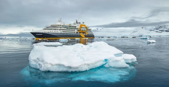 Ultramarine Antarctic vessel in Antarctica