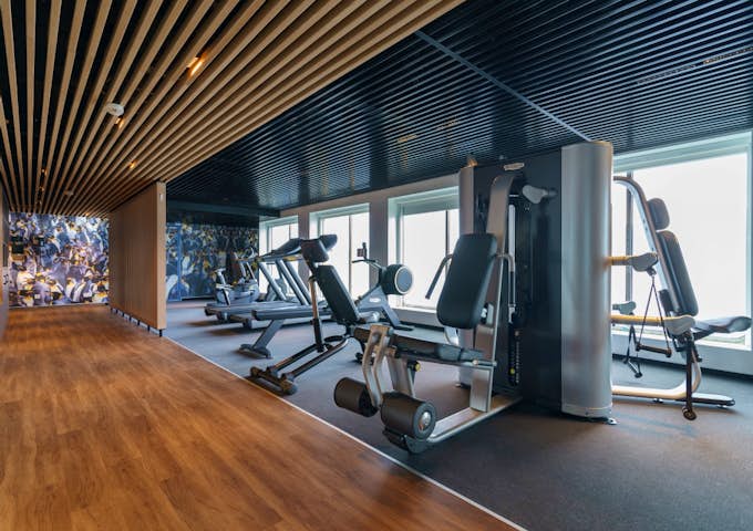 Fitness Centre onboard Ultramarine Antarctic vessel in Antarctica
