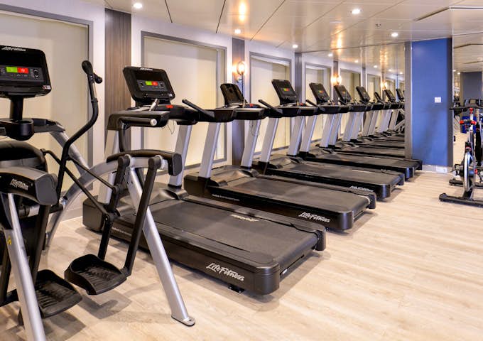 Ocean Explorer, an Antarctic cruise ship's, fitness suite