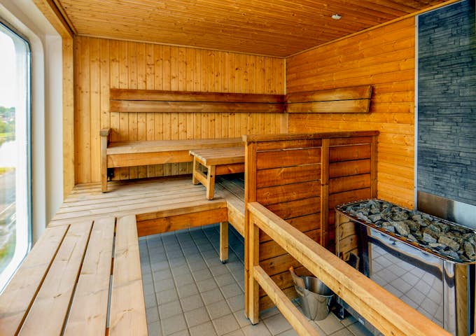 Ocean Explorer, an Antarctic cruise ship's, sauna