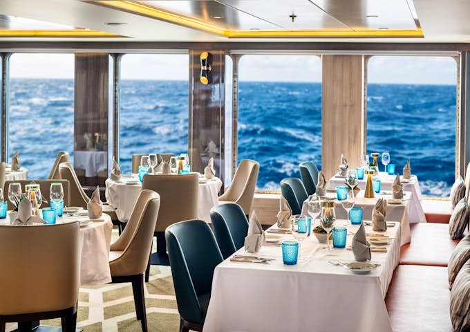 The Beacon Restaurant on the World Voyager ship 