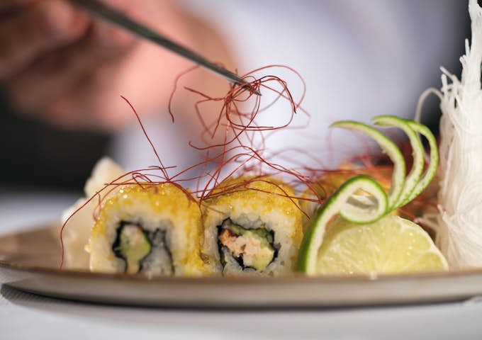 Sushi onboard the Scenic Eclipse
