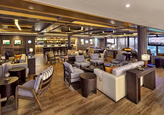 Expedition Lounge, Seabourn Venture, Antarctic Vessel