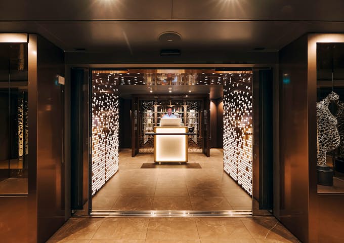 Senses Spa reception onboard the Scenic Eclipse II