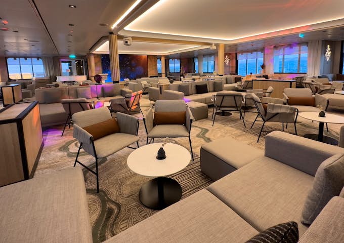 The observation lounge on the SH Diana 