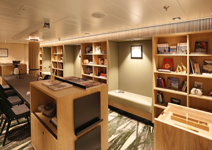 The SH Minerva expedition ship's library