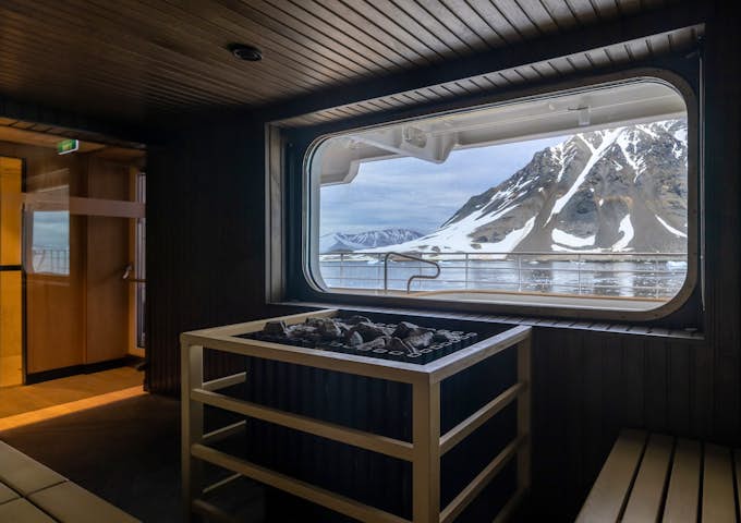The SH Minerva expedition ship's sauna