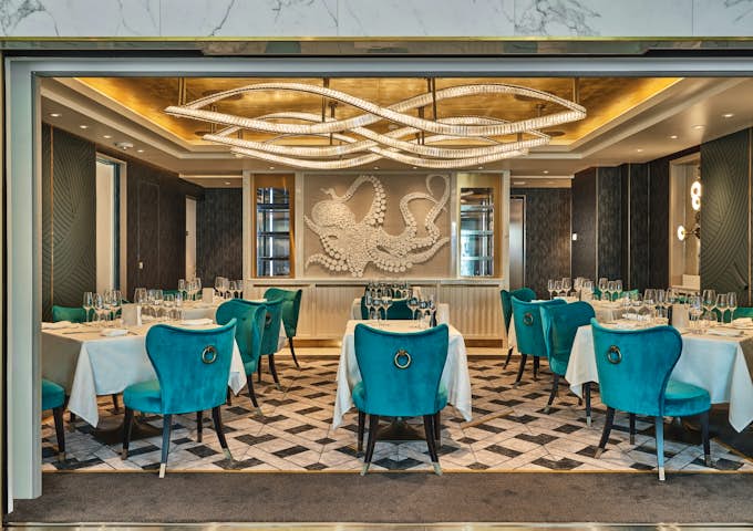 Il Terrazzino restaurant onboard SIlver Endeavour, Antarctic Vessel
