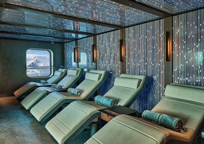 Relaxation Area onboard SIlver Endeavour, Antarctic Vessel