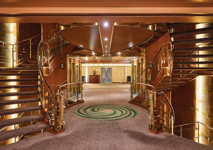 Foyer area onboard Silver Wind, Antarctic vessel