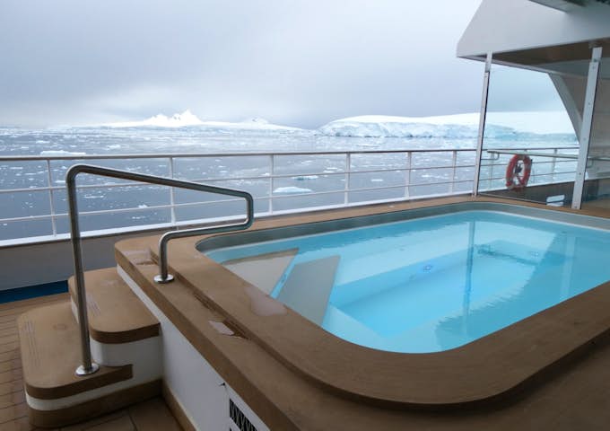 Jacuzzi on deck of SH Vega, Antarctic Vessel