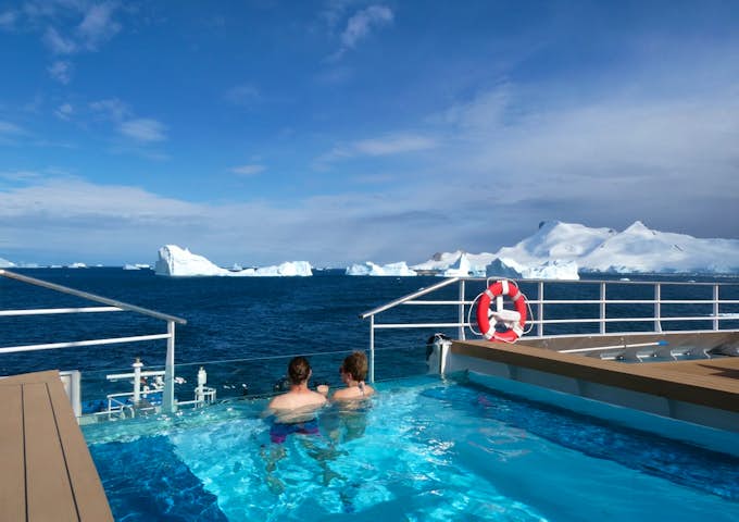 Swimming pool onboard SH Vega, Antarctic vessel