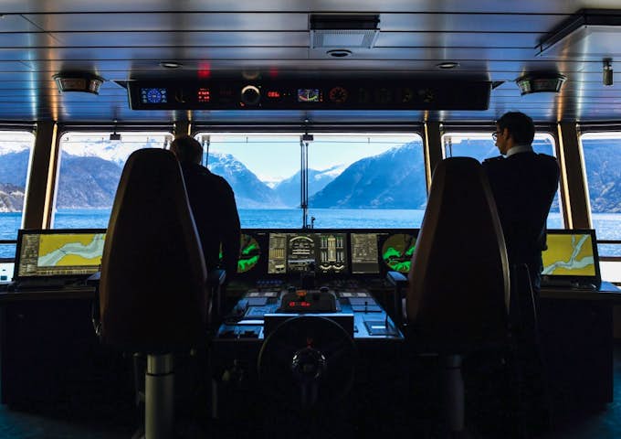 Bridge onboard SH Diana, Antarctic Vessel