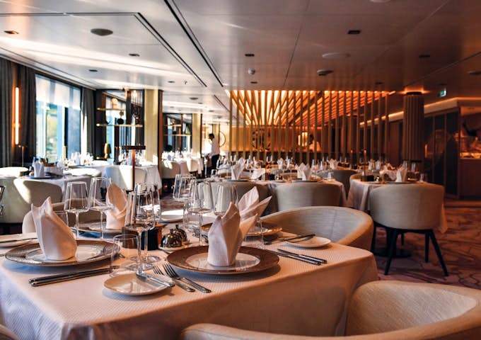 Restaurant onboard SH Diana, Antarctic vessel