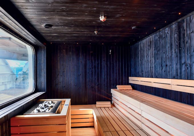 Sauna onboard SH Diana, Antarctic vessel