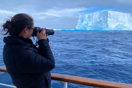 Photographing an iceberg on the Drake Passage