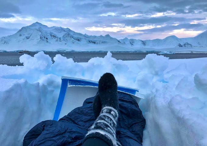 Camping in Antarctica 