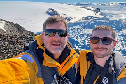 Otto and Colin from Swoop in Antarctica