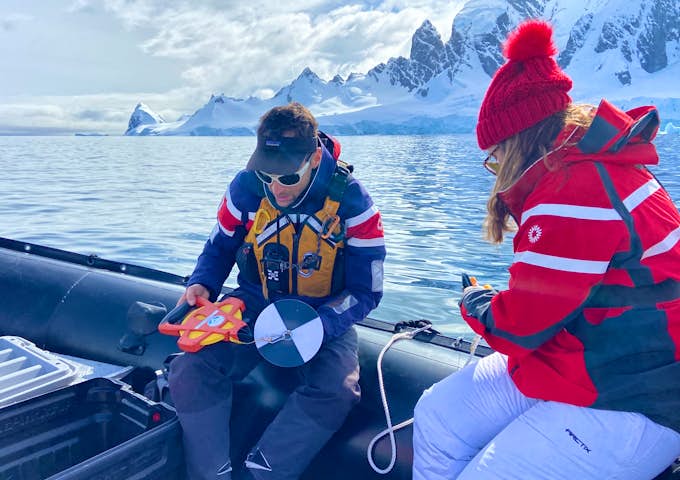 Taking part in citizen science on an Antarctic recce