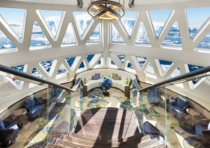 Antarctic ship Douglas Mawson's atrium 