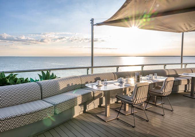 Yacht Club exterior onboard the Scenic Eclipse II